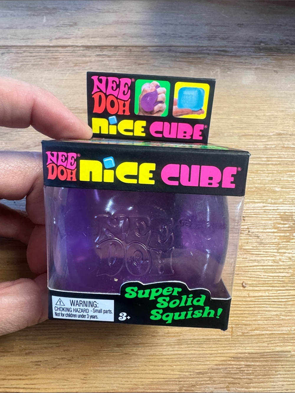 NeeDoh Nice Cube Purple Super Solid Squish